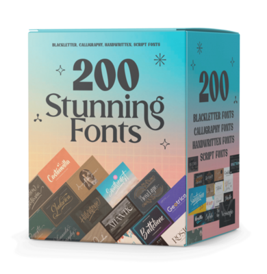 200 Stunning Serif Fonts Bundle