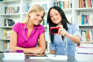 Women at the library photo