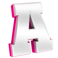 Letter 3d render png