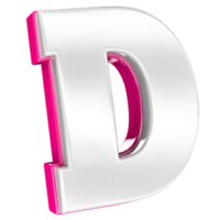 Letter 3d render png