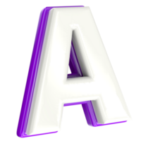 Letter 3d render png