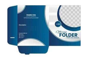 Presentation folder template design, Folder design vector