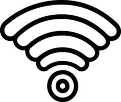 Vector Illustration of black Wifi Icon