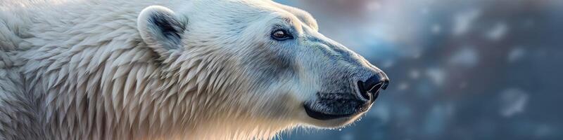 Polar bear portrait - photo