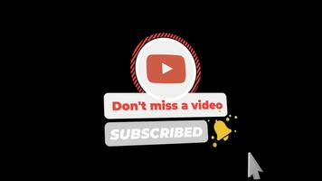 Aminated Subscribe Reminder video