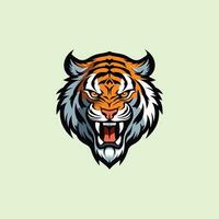 Angry Cartoon Tiger Character with Intense Emotion vector