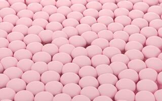 A large number of soft balls, geometry background, 3d rendering. photo