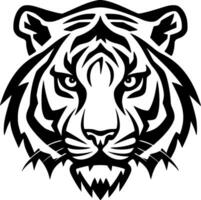 Tiger, Black and White Vector illustration