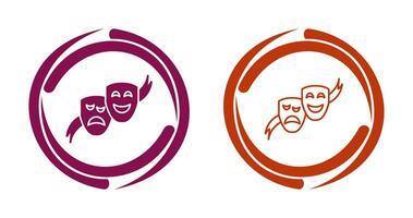 Theater Masks Vector Icon