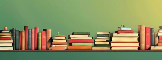 Books educational background photo