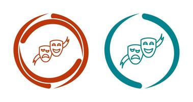 Theater Masks Vector Icon