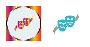 Theater Masks Vector Icon