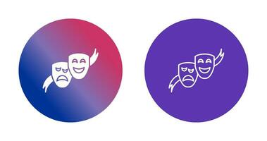 Theater Masks Vector Icon