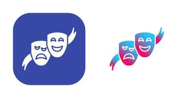 Theater Masks Vector Icon