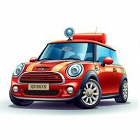 Mini Brands 2d cartoon illustraton on white background hig photo