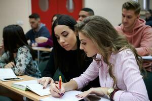 Students Gruop In Amphitheather photo