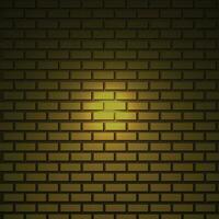 Vector nightly brick wall. background for neon lights. concept dark brick wall text place