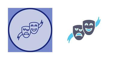 Theater Masks Vector Icon