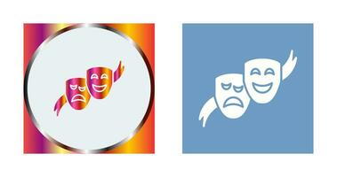 Theater Masks Vector Icon