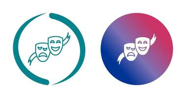 Theater Masks Vector Icon