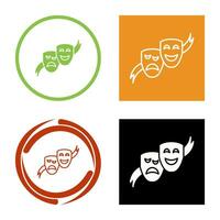 Theater Masks Vector Icon