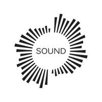 sound wave ilustration logo vector