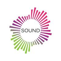 sound wave ilustration logo vector