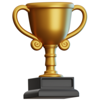 trophy 3D Illustration for web, app, infographic, etc png