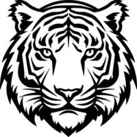 Tiger, Black and White Vector illustration