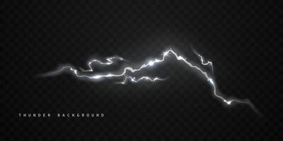 lightning light effect background realistic flash with lightning electric explosion vector illustration