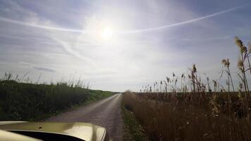 Driving on a Valley in Sunny Day video