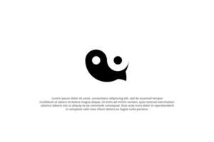 yin and yang chat icon logo vector