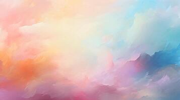 AI generated Oil Painting Abstract Pastel Background photo