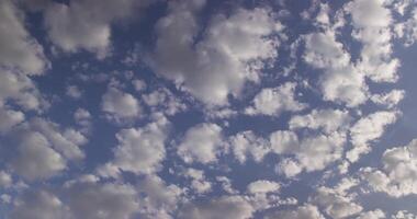 Rare clouds against the blue sky on a summer day video