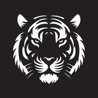 Silhouette illustration of Tiger Head vector