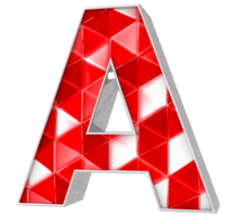 A Font 3D Render png