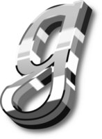 Silver Alphabet Letter and Number png