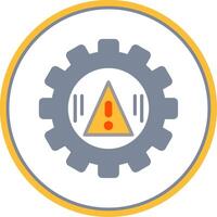 Risk Management Flat Circle Icon vector