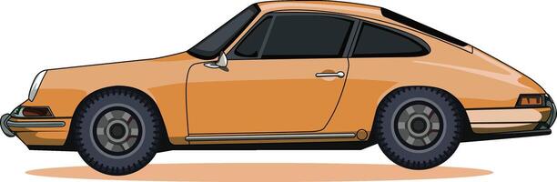 sedan car art , Side View template vector