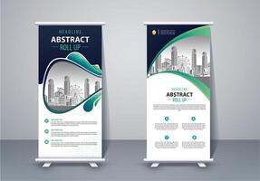 Vertical Banner Design Signboard Advertising Brochure Flyer Template X-banner and Street Business Flag of Convenience, Layout Background vector