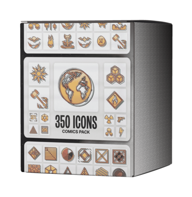 350 Comics Symbole Pack