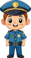 Cartoon Policeman illustration vector