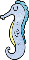 cartoon doodle sea horse png