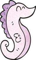 cartoon doodle sea horse png