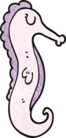 cartoon doodle sea horse png