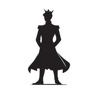 Silhouette of a Prince vector