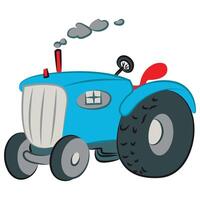 Tractor isolated on white background vector