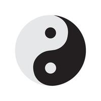 Ying yang icon vector