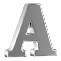 3D Font Letter A uppercase png