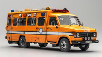 Hospital ambulance isolated with solid background or no background image photo